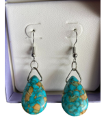 Turquoise Stone Earrings: Womens, Girls, Fashion - €8,51 EUR