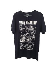 True Religion Men&#39;s Short Sleeve T-Shirt Tee &quot;Buddah&quot; Crew Neck Size Medium  - £31.70 GBP