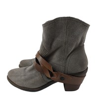 OTBT Bedford Sz 8M Gray Suede Leather Boots Ankle Bootie - $14.03