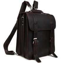 Top Quality Men&#39;s Genuine Leather Backpack Travel Casual Rucksack Daypack Boys - £318.14 GBP