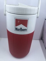 Vintage Coleman Marlboro Logo Thermos Insulated Water Cooler 1 /2 Gallon... - £7.88 GBP