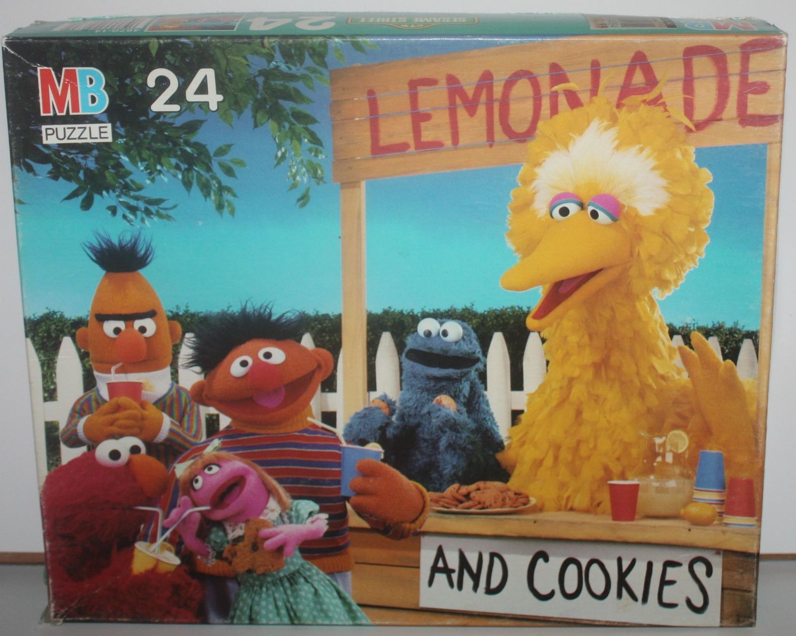 1989 Milton Bradley Sesame Street Lemonade Stand 24 Piece Puzzle - Complete - $8.00