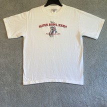 Vintage Reebok Super Bowl XXXVI New Orleans 2002 Mens White Tee Size Medium - £13.32 GBP