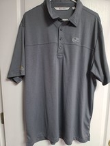 Travis Mathew Shirt Mens XXL Gray Golf Polo Collared Logo Short Sleeve Trilogy - £8.62 GBP