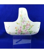 Flower Basket Planter White Floral Print Ceramic Telaflora Gift - £22.71 GBP