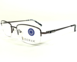 Riserva Eyeglasses Frames 9041 NICKEL Gray Rectangular Half Rim 53-19-140 - $46.59