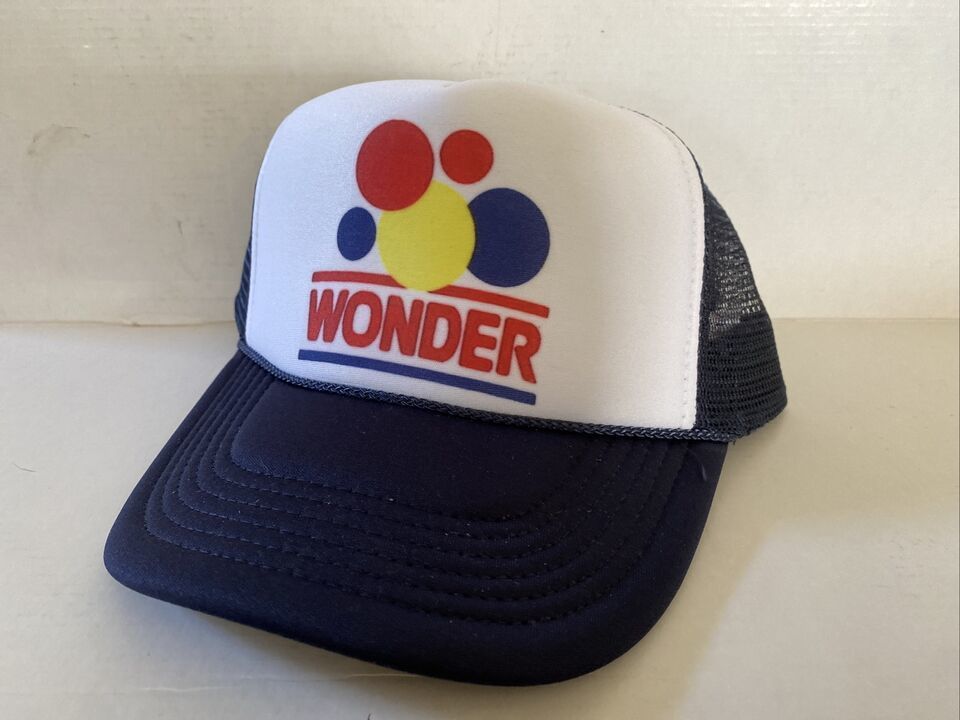 Primary image for Vintage Wonder Bread Hat Talladega Nights Movie Trucker Hat snapback Navy Cap