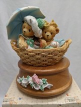 Cherished Teddies Beth And Blossom Friends Are Never Far Apart Music Box... - $26.72