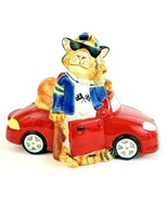 Fitz and Floyd Boys Toys Fund Coin Bank 7 3/4&quot; x 5 1/2&quot; x 6 1/4&quot; Tiger G... - $13.99