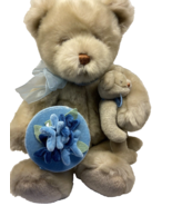 Gund Tan Medium Sized Teddy Bear with Baby Bear and Box 45907 17 Inch Vi... - £16.47 GBP