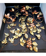 11 Vintage Brass Gold Leaves Flowers Metal Wall Art Decor Awesome Condit... - £78.21 GBP