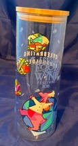 Disney Epcot 2021 Figment Food and Wine Passholder Glass Canister New 11&quot; x 4&quot; - £29.26 GBP