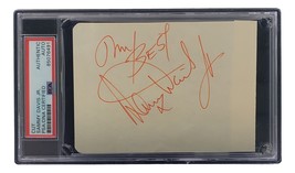 Sammy Davis Jr Signed Slabbed Rat Pack Cut Signature PSA/DNA 85076491 - £384.33 GBP