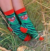 TIGER green striped cotton socks for women. Size 6-9 , good quality cotton - £7.39 GBP