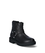 Wonder Nation Toddler Girls Motorcycle Boots Size 8 Black Side Zip New - €19,10 EUR