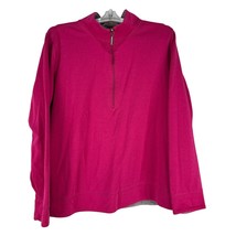 Croft &amp; Barrow Women&#39;s Pink Pullover 1/4 Sweater Size 1X - £11.72 GBP