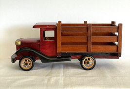 Wooden Delivery Red Pickup Truck Decorative for Display Only Christmas V... - $16.78