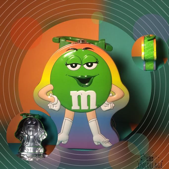 Primary image for Green M&M Tin Can Lunchbox Style