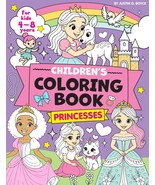 100 Page Kids Princess Coloring Book, Large Colouring Girls/Boys 4,5,6,7... - $146.81 MXN