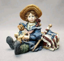 Boyds Bears Figurine Yesterday&#39;s Child #3503 &quot;Betsy with Edmund&quot; (Vintage 1995) - £14.90 GBP