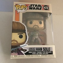 NEW Star Wars Concept Series Han Solo Funko Pop Figure #472 - £18.63 GBP