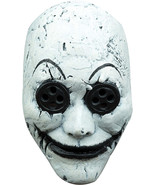 Button Eyes Clown 25615 Halloween Costume Latex Mask Cosplay Adult One Size - $29.60