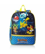 Pokemon 16&quot; Glowing Light up Front Kid Backpack Bag Picachu Chispin Poke... - £23.27 GBP