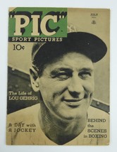 Lou Gehrig July 1937 Pic Sport Pictures 10x13.5 Magazine Rare Vintage - £315.38 GBP