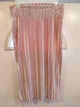 Lularoe Elegant Collection Midi Skirt Silver Lt Pink Velvet Size XL - £11.29 GBP