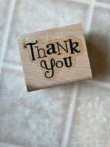 Stampin&#39; Up! Thank You Various Fonts Wood Mount Rubber Stamps - £7.49 GBP