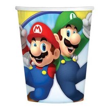 Super Mario Brothers Paper Cups Birthday Party Supplies 8 Per Pack 9 oz New - £3.94 GBP