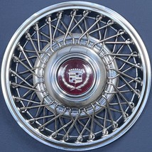 ONE 1986-1988 Cadillac Deville / Eldorado / Seville # 2050B 14&quot; Wire Wheel Cover - £102.21 GBP
