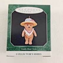 Hallmark Keepsake Miniature Ornament Teddy Bear Style #2 Victorian New 1998 - $16.78