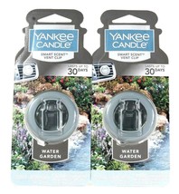 2 Count Yankee Candle 0.13 Oz Smart Scent Water Garden Vent Clip Air Fre... - £12.63 GBP