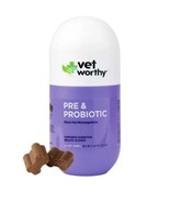 Vet Worthy Probiotics Capsules for Dogs Supports Digestive Health Sealed 02/2025 - $15.84