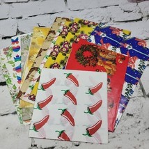 Vintage Gift Wrapping Paper Lot Assorted Pieces  - $19.79