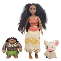Disney Moana Doll with Maui &amp; Pua Figures - £18.46 GBP