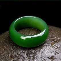 Ian jade ring chinese jadeite amulet fashion charm jewelry hand carved crafts gifts for thumb200