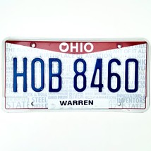  United States Ohio Warren County Passenger License Plate H0B 8460 - £12.56 GBP