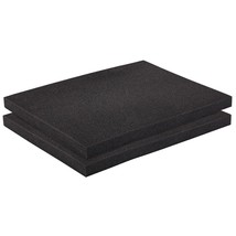 2-Pack Packing Foam Sheets - 16X12X1 Customizable Polyurethane Insert Pads For T - £25.16 GBP