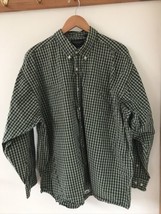 American Eagle Outfitters Cotton Blackwatch Plaid Button Up Shirt XXL 2X... - $29.99