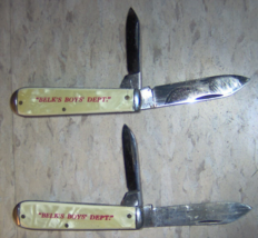 2 Knives vintage Colonial pocket knife BELK&#39;S BOYS&#39; DEPT. - £151.14 GBP
