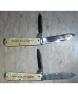 2 Knives vintage Colonial pocket knife BELK&#39;S BOYS&#39; DEPT. - $205.96