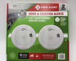 First Alert Voice Location Alerts Alarms 2 in 1 Smoke Carbon Monoxide De... - $48.51