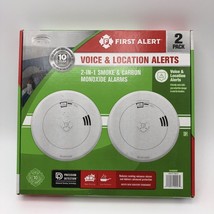 First Alert Voice Location Alerts Alarms 2 in 1 Smoke Carbon Monoxide De... - £38.77 GBP