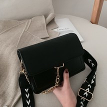 Crossbody Messenger Bags For Women Designer Leather Bolsa Fashion Solid Chain Su - £30.30 GBP