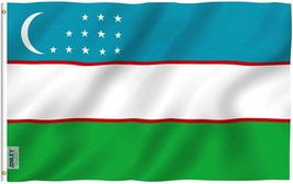 Anley Fly Breeze 3x5 Feet Uzbekistan Flag - Republic of Uzbekistan Flags - £6.32 GBP