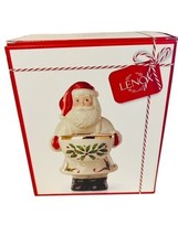 Lenox Christmas Candy Dish Santa Claus Figurine Hosting Holiday NIB Box Bakeshop - £51.43 GBP