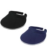 MEGA CAP Womens Clip-On Sun Visor Ladies Hat Cotton ClipOn - Tennis, Golf, Beach - $230.95 MXN