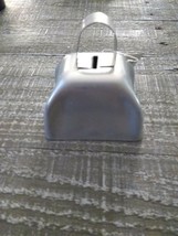Metal Cow Bell Silver Rustic Primitive Home Decor New - $19.75